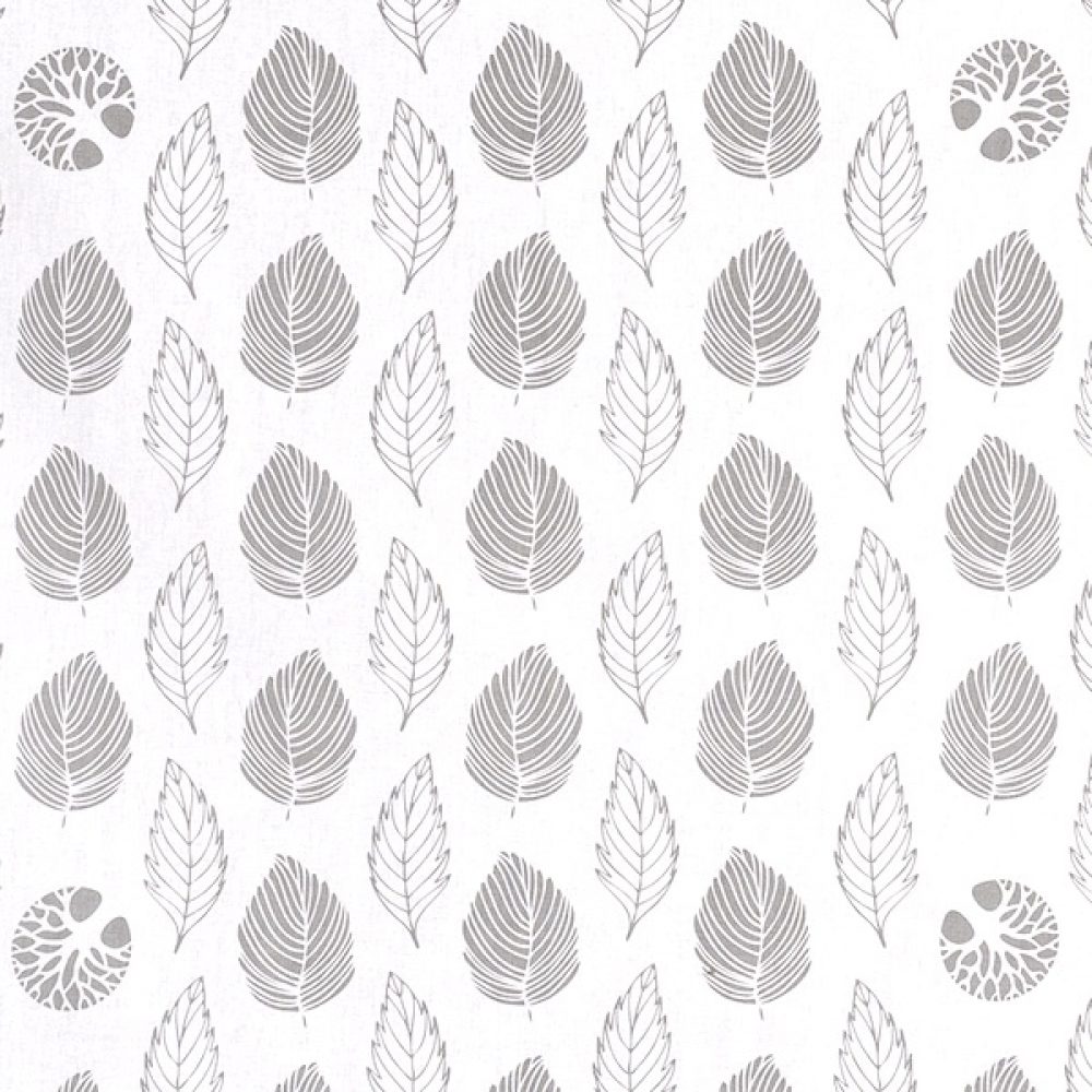 Furoshiki Live Green Leaves White Pattern
