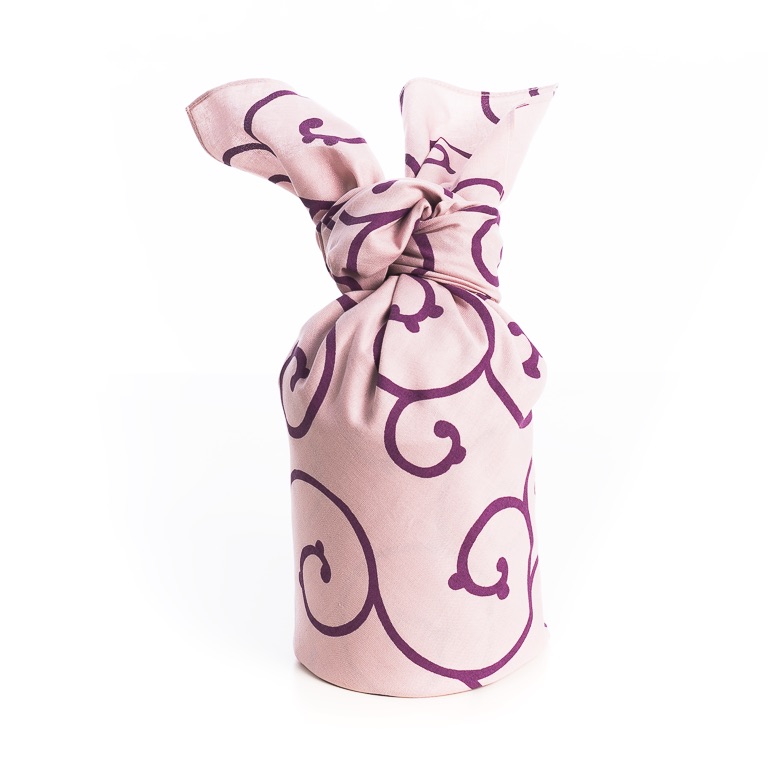 Furoshiki Arabesque Light Pink Bottle