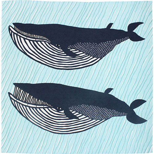 Furoshiki Kata Kata Blue Whale