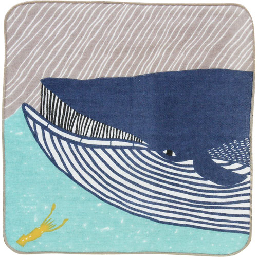 Handkerchief Kata Kata Blue Whale Blue