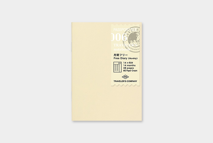 Traveler's Notebook Monthly Planner - Passport Size