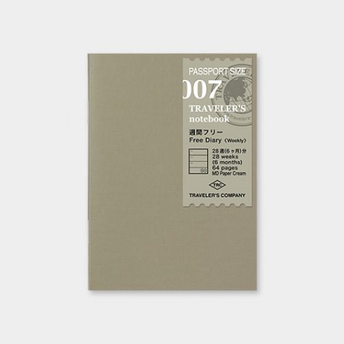 Traveler's Notebook Weekly Planner Horizontal - Passport Size