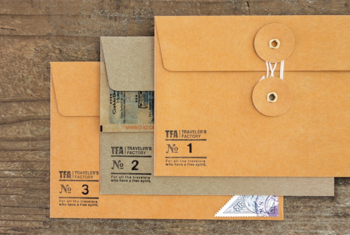 Traveler's Notebook Kraft Paper Envelopes Orange
