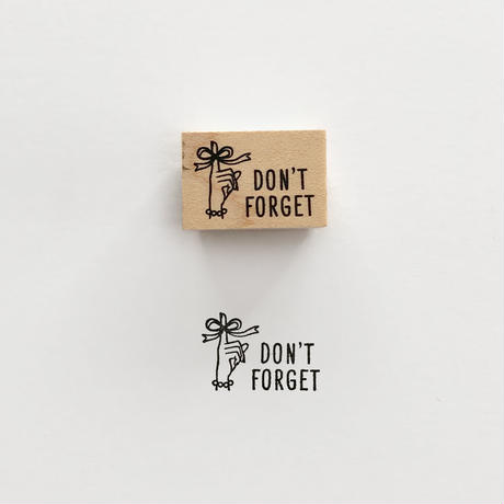 Knoop Rubber Stamp «DON'T FORGET»
