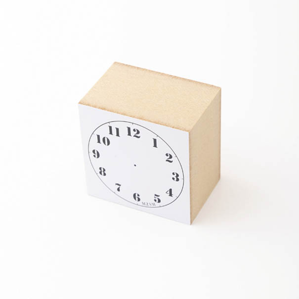 Nombre Rubber Stamp Clock «L»