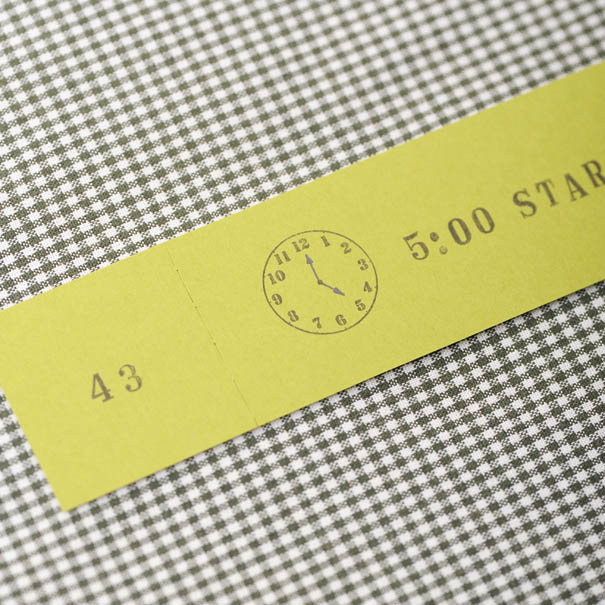 Nombre Rubber Stamp Clock «S»