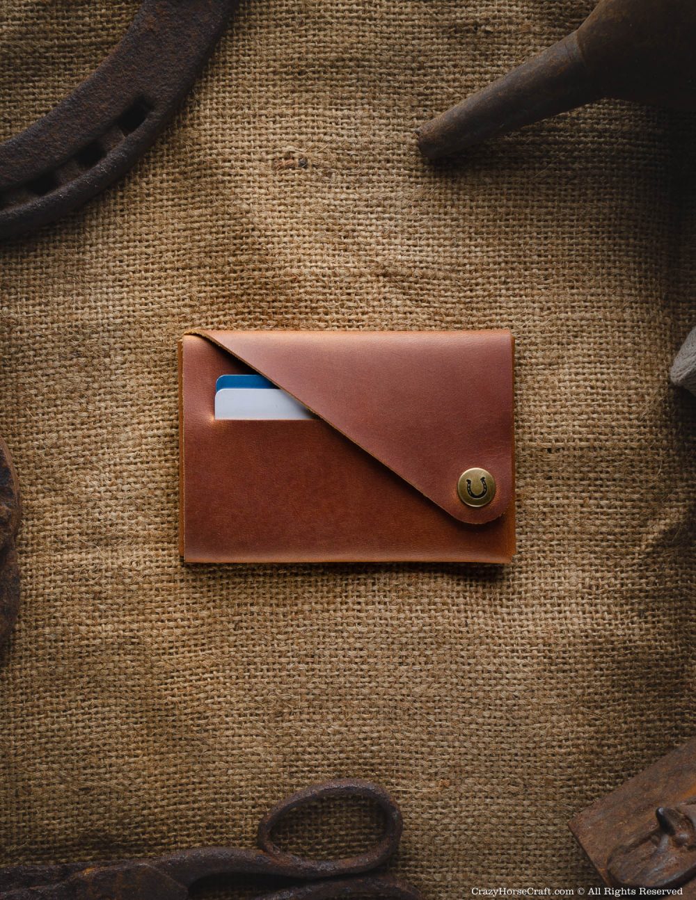 Minimalist Foldable Leather Wallet - Classic Brown