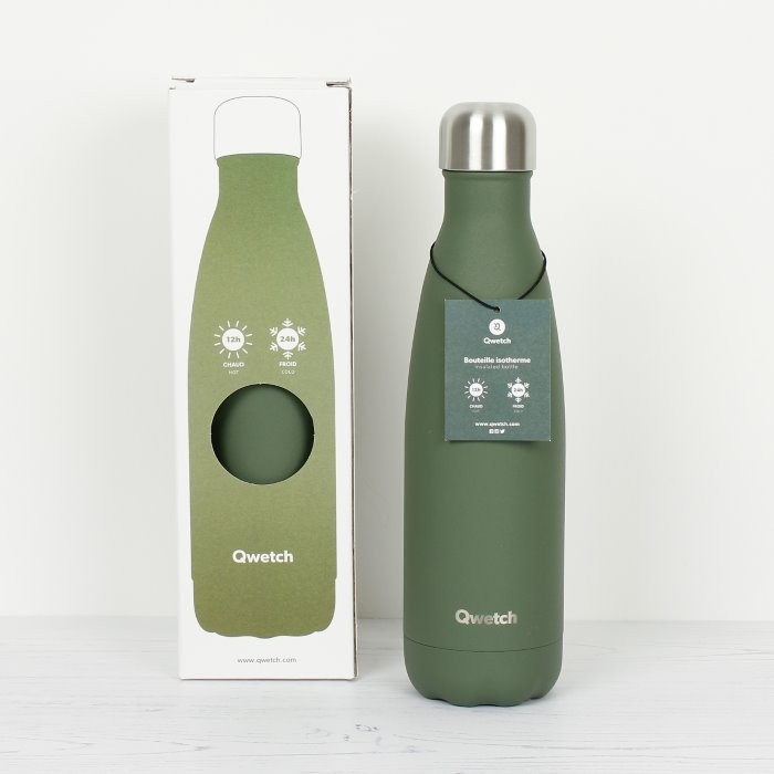 Qwetch Insulated Stainless Steel Bottle Green - 500ml