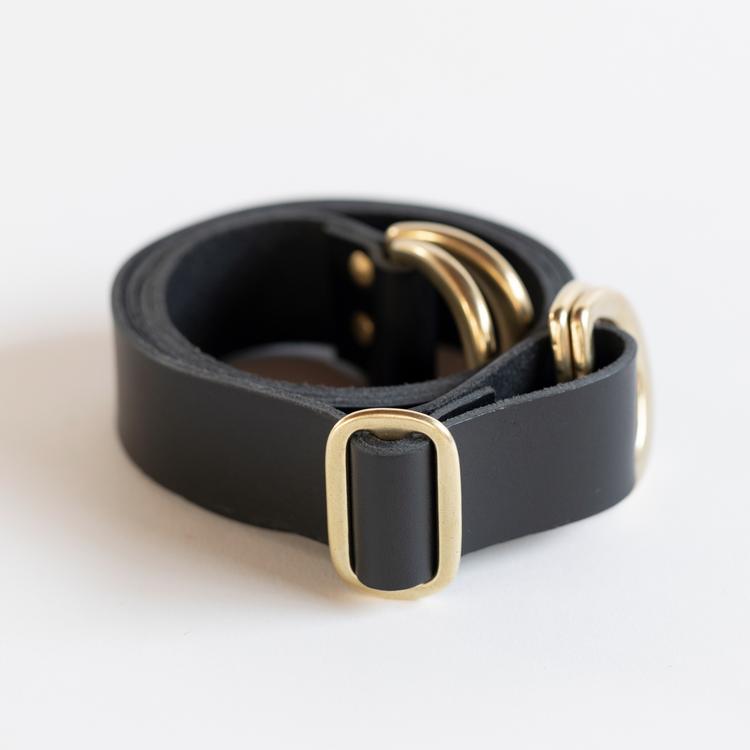 Link Adjustable Leather Strap for Furoshiki Bag – Black