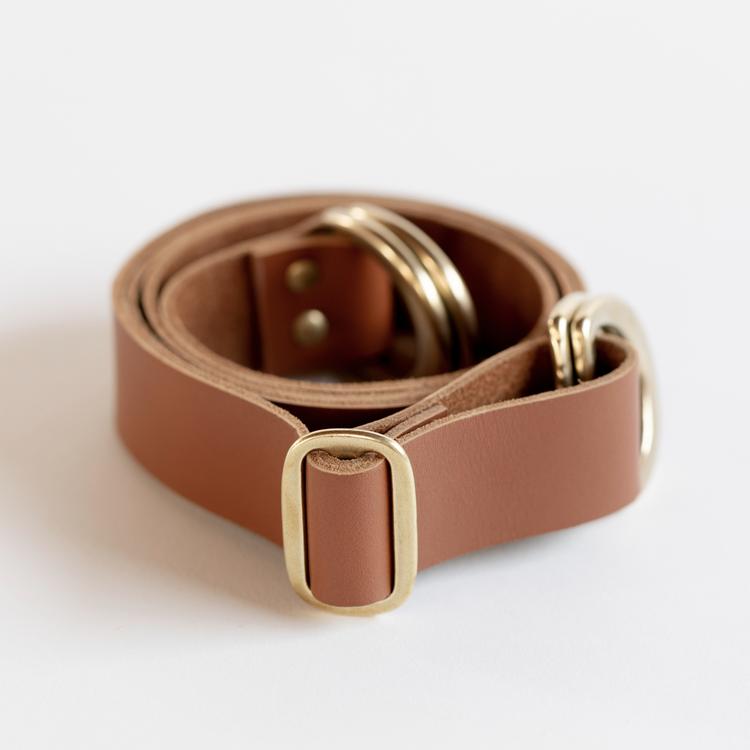 Link Adjustable Leather Strap for Furoshiki Bag – Caramel