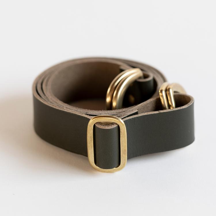 Link Adjustable Leather Strap for Furoshiki Bag – Dark Olive