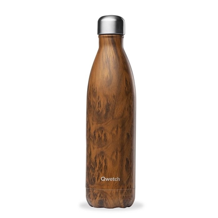 Insulated Stainless Steel Bottle – Wood 750ml