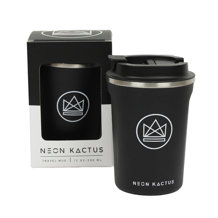 Neon Kactus Insulated Travel Mug – Black 380ml