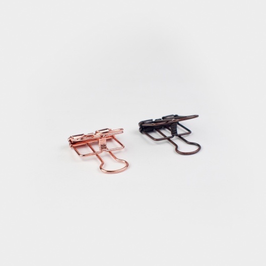 Tools to Liveby Binder Clips - Bronze / Rose Gold 19mm