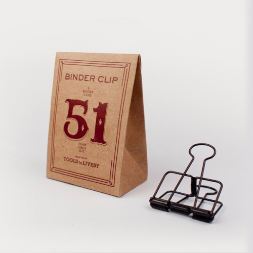 Tools to Liveby Binder Clips - Bronze / Rose Gold 51mm