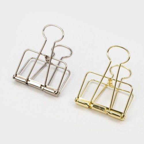 Binder Clips Gold 51mm Live Green