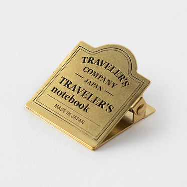 Traveler's Company Brass Notebook Clip – Traveler's Company Logo