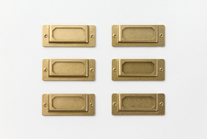 Traveler's Company Brass Label Holders – 6pcs
