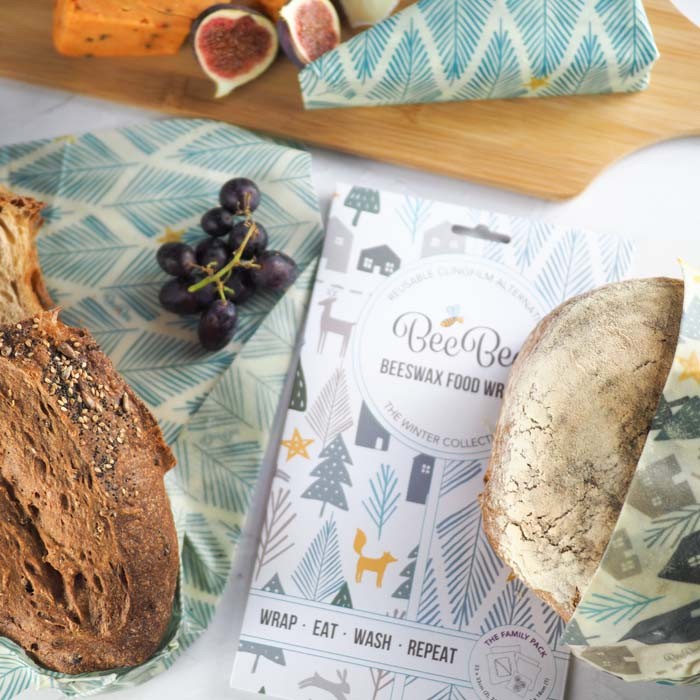 BeeBee Beeswax Food Wraps Winter Collection – Family Pack