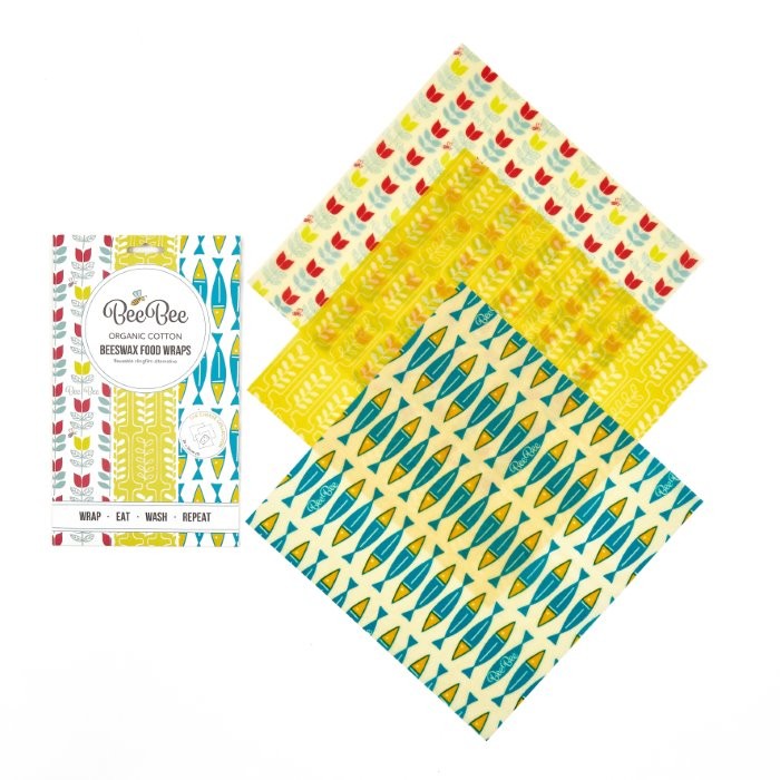 BeeBee & Leaf Beeswax Food Wraps Nature Collection – Cheese Pack (3 x M)
