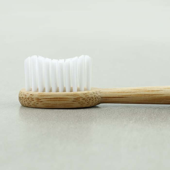 Truthbrush Bamboo Toothbrush with Castor Oil Bristles – Medium Gray