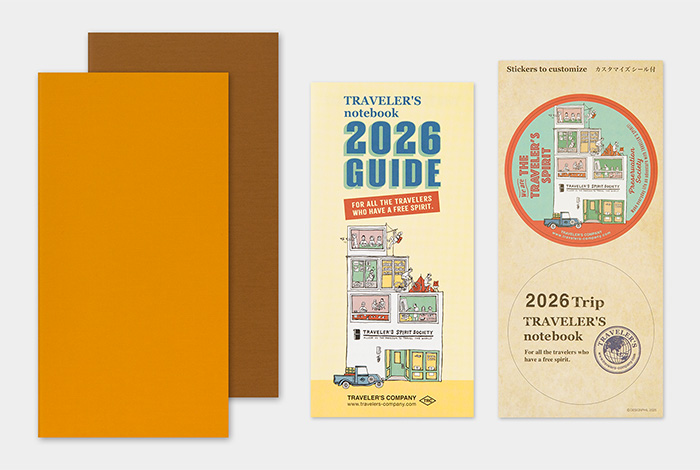 Traveler's Notebook Agenda 2026 / Weekly Planner Vertical - Regular Size (Set)